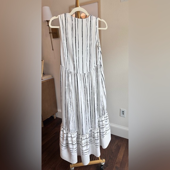 3.1 Phillip Lim High-Low Painted Black and White Sleeveless Dress- Size 0 - Picture 6 of 8